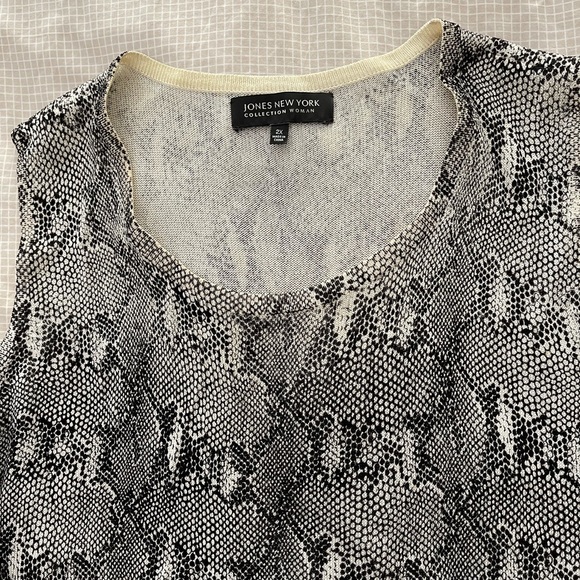 Jones New York sz 2X knit cardigan and top set in great condition very classy - Picture 6 of 13